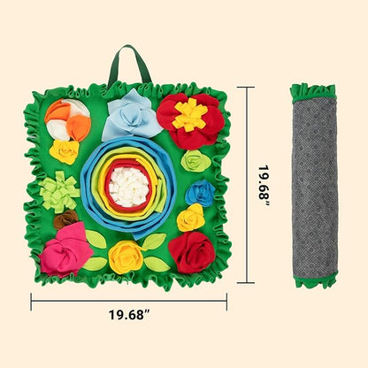 Snuffle Mat for Dogs - Interactive Dog Toys to Keep Them Busy | Dog Puzzles Slow Feeder Bowl for Puppy Treat Lick Mat