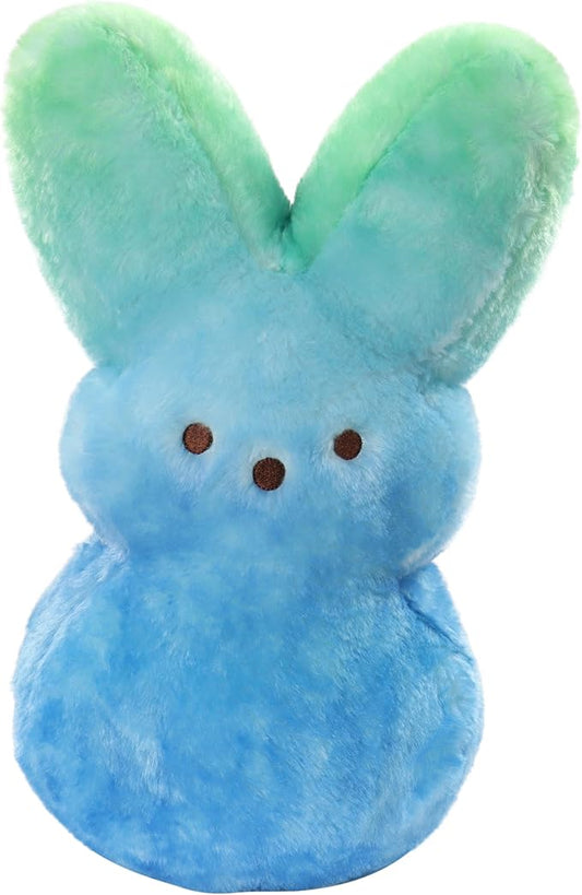 Animal Adventure | 15" Blue Green Shaggy Bunny Peeps Plush | Easter Basket Stuffed Animals for Kids | Marshmallow Candy | Huggable Ultra Soft Plushie Stuffers Buddy Toy | Collectable Gifts | Aged 3+