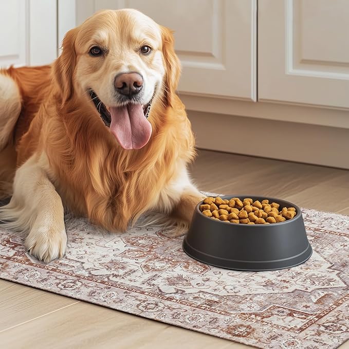 Dog Food Mat for Floors Waterproof Pet Placemat Cat Feeding Bowls Mats for Food and Water, Eco-Friendly Dog Accessories Diatomite Pets Supplies 17" X 30"