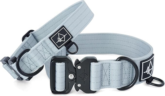 Made to ROAM Premium Dog Collar - Adjustable Heavy Duty Nylon Collar with Quick-Release Metal Buckle (Alaska Daybreak, Classic Size 1)