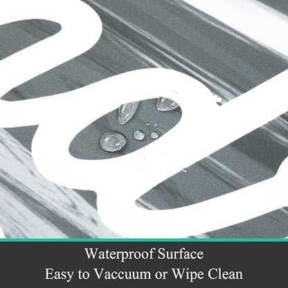 Pauwer Laundry Room Rug Runner 20"x60" Waterproof Rubber Laundry Mat Non Slip Kitchen Mats for Floor Washable Floor Mat Runner Rug for Farmhouse Mudroom Washroom Bathroom Decor