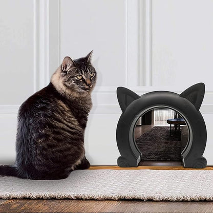 Cat Door for Interior Door,Indoor Cat Door,Pet Doors for Cat, 10.55"*2.45"*9.05" (L)