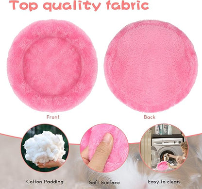BWOGUE Hamster Bed,Round Velvet Warm Sleep Mat Pad for Hamster/Hedgehog/Squirrel/Guinea Pig/Rats and Other Small Animals
