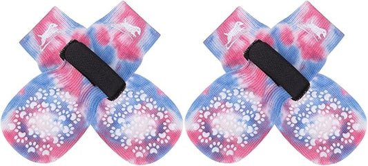 EXPAWLORER Anti Slip Dog Socks to Prevent Licking Paws, Dog Shoes for Hot Pavement, Dog Booties for Small Medium Large Senior Dogs, Traction Control Boots & Paw Protectors for Hardwood Floors