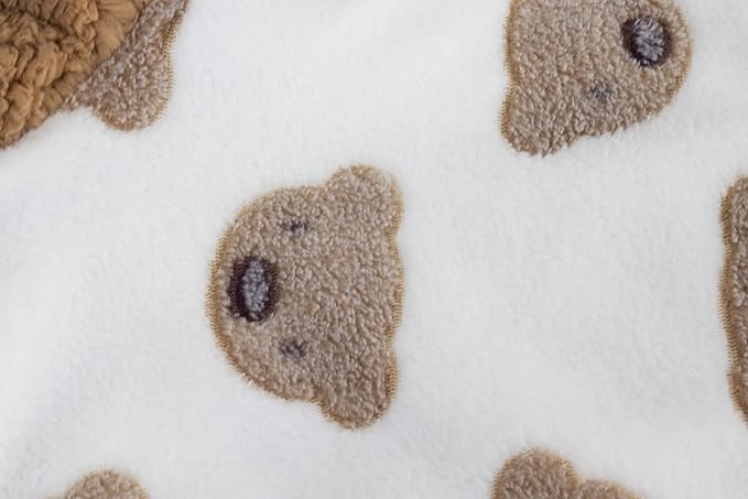 GabeFish Dog Cape Blanket for Small Dogs, Cute Puppy Fleece Pajamas, Cats Cold Weather Coat Wraps with Hood Brown Large