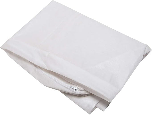 Furhaven Dog Bed Liner Water-Resistant Foam Mattress Protector Cover - White, Medium