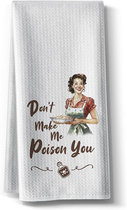 Joked Kitchen Towels Gifts- Funny Cute Smell Like Saying Hilarious Absorbent Dish,Microfiber Bar Towel,Best Gift for Mom Women Hostess New Home 16" x 24”