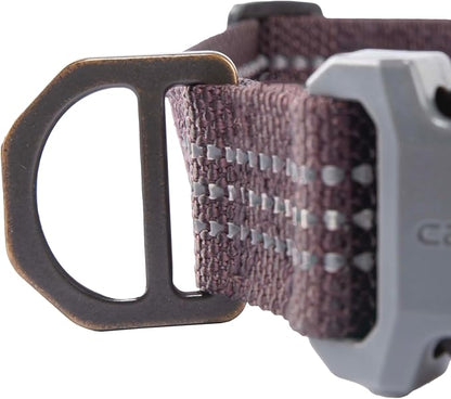 Carhartt Nylon Webbing Dog Collar, Fully Adjustable W/Durable Side Release Buckle, Deep Wine, Large