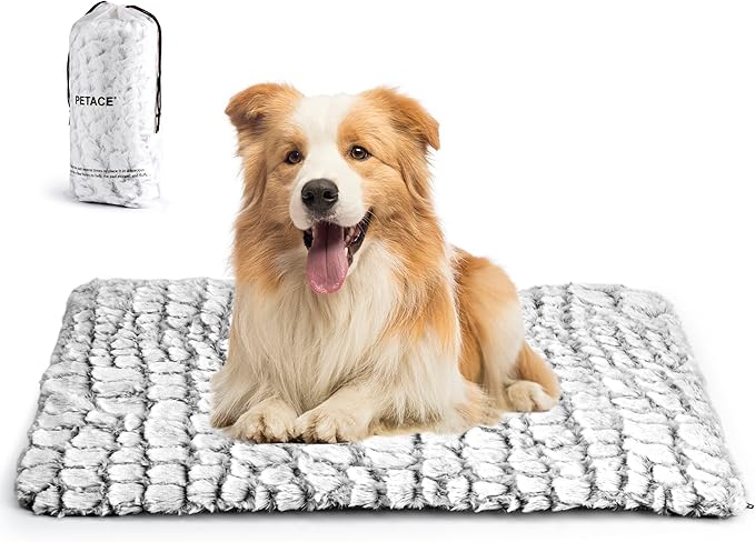Self Warming Cat Bed, 30" x 20" Ultra Soft Cat Dog Pet Heating Pad for Indoor Outdoor, Non-Slip Heated Dog Mat Thermal Blanket