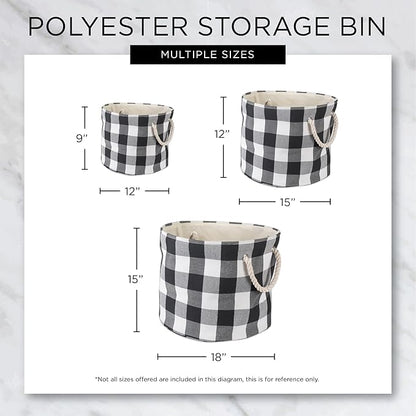 Bone Dry Pet Storage Collection Collapsible Bin, Medium Round, Gray
