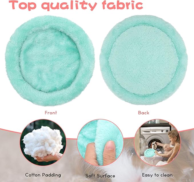BWOGUE Hamster Bed,Round Velvet Warm Sleep Mat Pad for Hamster/Hedgehog/Squirrel/Guinea Pig/Rats and Other Small Animals