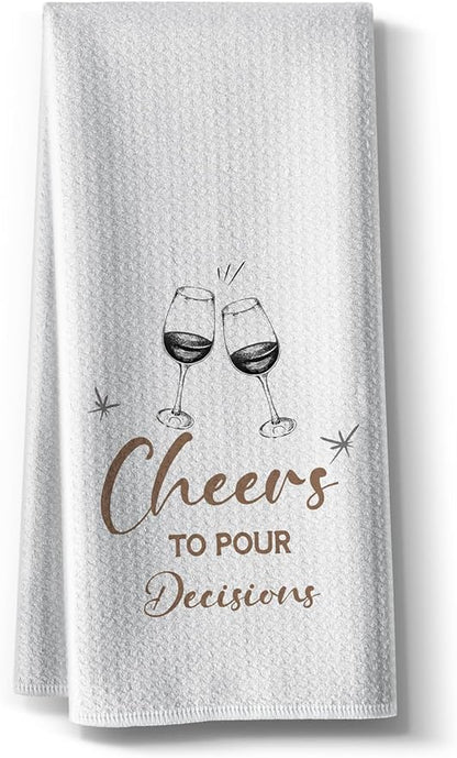 Funny Joked Kitchen Towels-Absorbent Tea Dishcloth Towel Hand Rags DéCor, for Hostess,Mom,New Home Housewarming on Birthday,Christmas,Valentine's Day,Candlelight Dinner 16" x 24"