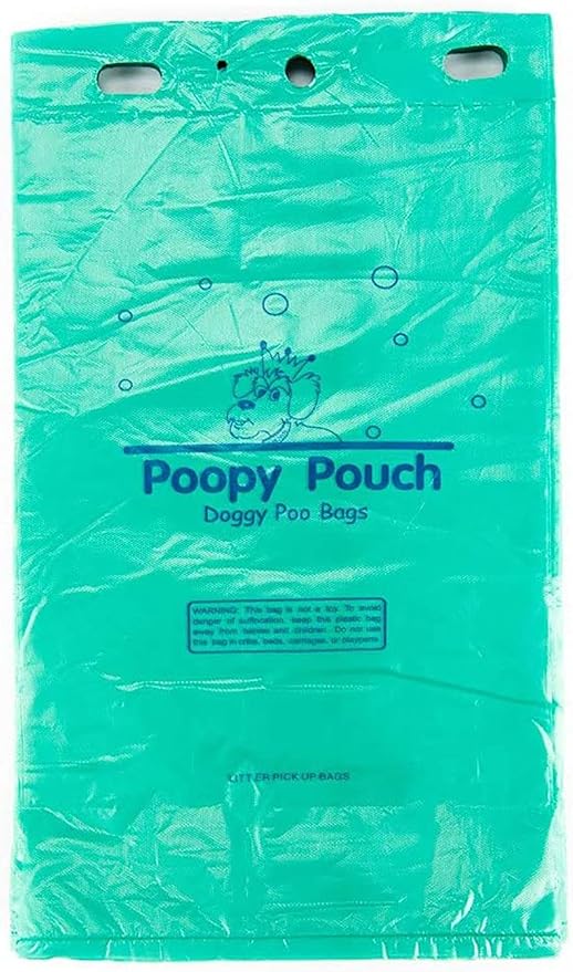 Header Pet Waste Station Bags - 2,400pcs of 8" x 13" Hanging Dog Waste Station Bags - Extra Thick (20 Microns), Durable, & Opaque Design - Single-Pull & Easily Disposable Refills