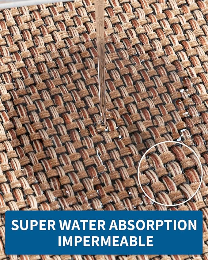 MontVoo Kitchen Rugs and Mats, Washable Non-Skid Kitchen Mats for Floor, Large Runner Rugs for Kitchen Floor, Front of Sink, Hallway, Laundry Room (Beige, 20"x70")