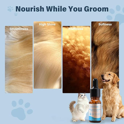 Pet Steam Brush for Dogs & Cats | Self-Cleaning Dog Steam Brush with 3 Brushes & Spray Function | Cat Steam Brush for Shedding, Dematting & Grooming | Includes Pet Essence