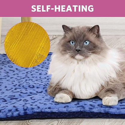 MARUNDA Self Warming Cat Bed, Super Soft Cat Dog Pet Bed, Super Soft Cat Dog Pet BedThick Fabric, Double-Sided Usable Washable, Non Electric.