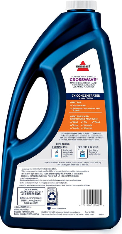 Bissell® Multi-Surface with Febreze + Gain, 34451, 64 oz, Safe of Sealed Hard Floors and Area Rugs, Dissolves Dirt, Grime, and Tough Sticky Messes, Febreze Original Gain Scent
