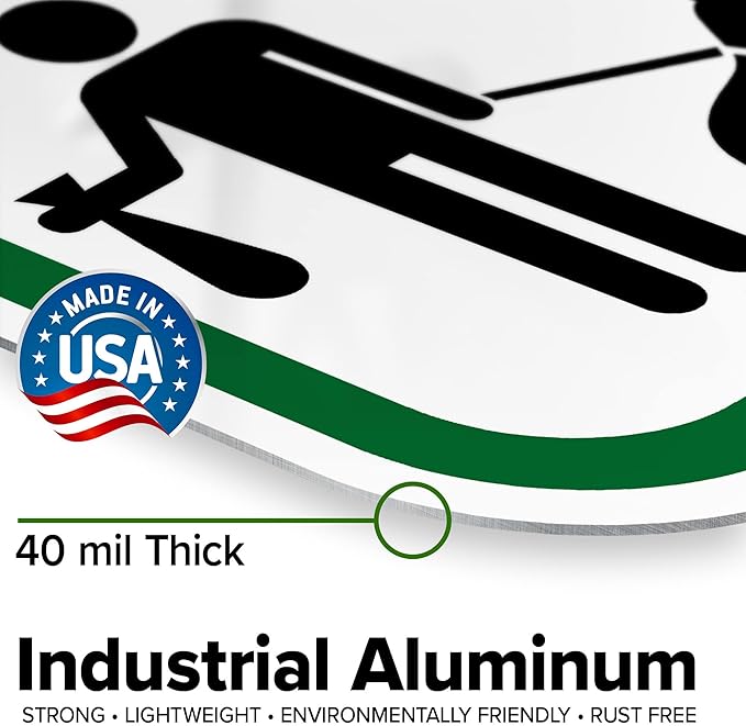Please Clean Up After Your Pet Sign, 6" x 12" 0.40 Aluminum, Fade Resistance, Indoor/Outdoor Use, USA MADE By My Sign Center