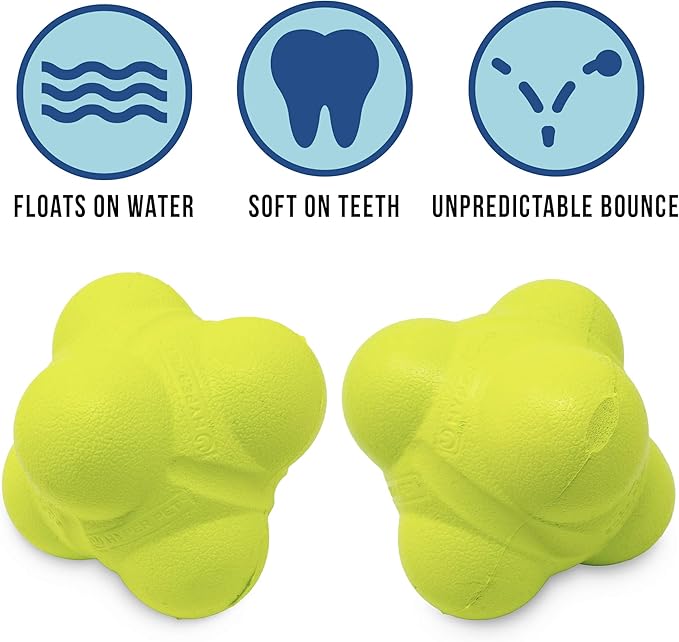 Hyper Pet Fetching Dog Toys - Throwing Bumpy Ball Dog Toy Made with EVA Foam - Lightweight & Floats on Water