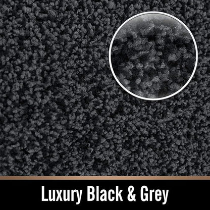 ITSOFT Dirt Trapper Indoor Door Mat & Entrance Rug for Wet Muddy Shoes and Pet Paws, Non-Slip Machine Washable, Shoe Scraper, Absorbent Welcome Dog Mat for Front Door, Entry Way (35x24, Dark Gray)