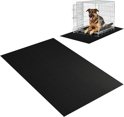 Pet Crate Floor Protection Mat, Mat for Under Dog Crate, 31.5" x 51.2" XXXL Thin Cut to Fit Design Washable Floor Covering Reusable Waterproof Non Slip Rug Whelping Pad for Pet (XXX-Large)