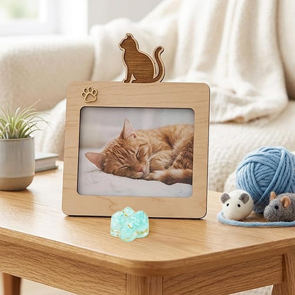 Loss of Pet Sympathy Gift - Blue Crystal Mini Paw Pocket Hug with Memorial Card Envelope Remembrance Bereavement Gift for Loss of Dog Cat Sympathy Favor Adult Pet Lover Stress Relief Supply