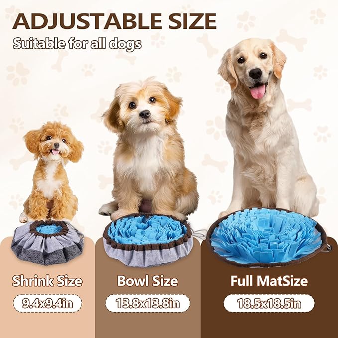 Snuffle Mat for Dogs Interactive Puzzle Feeder for Cognitive Mental Stimulation Anti Boredom Dog Toys for Puppy Games Enrichment Toy & Cat Activity Rug Indoor Outdoor