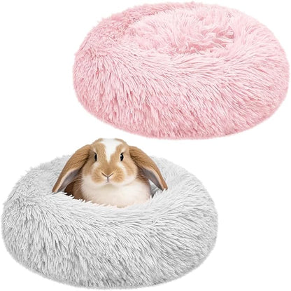 Bunny Bed 2 Pack Rabbit Hideout Large Soft & Comfortable Small Animal Bedding Cozy Bed Mat Warm Hideaway Cage Accessories for Guinea Pig