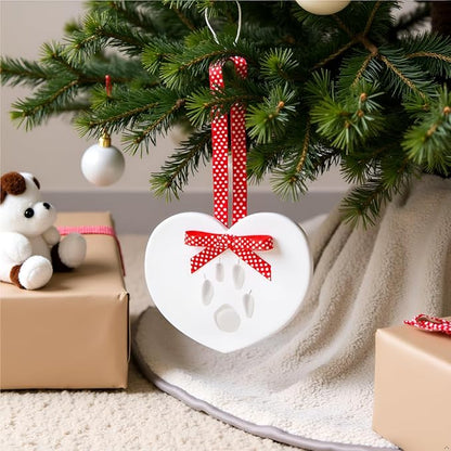 Pearhead Heart Paw Print Keepsake Kit – DIY Pet Paw Print Ornament for Dogs & Cats, Air-Dry Clay Impression Kit, Pet Memorial Keepsake, Gift for Dog Mom & Cat Mom