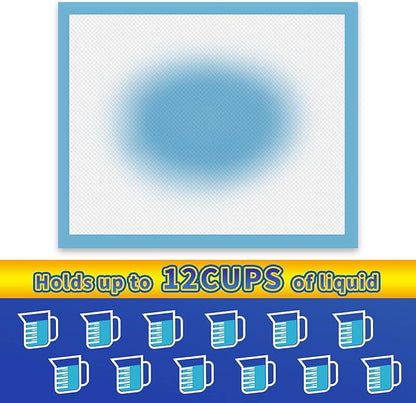 Puppy Pads 120 Pack, 30"x36" Extra Large Dog Pads, Thicken Dog Training Liners for Indoor, Outdoor Use, Heavy Absorbent Pee Underpads for Doggy, Doggies XLarge, Blue