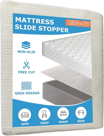 Non Slip Rug Pad Grippers - 5x6.5 Ft for Hardwood Floors, Mattress Slide Stopper Thick Carpet Pads Gripper for Tile Floors,Rug Grip for Area Rug,Sofa,Bed,Chair,Cushion Keep Your Rugs Safe and in Place