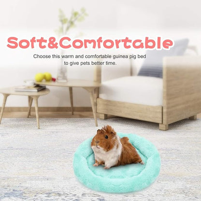 BWOGUE Hamster Bed,Round Velvet Warm Sleep Mat Pad for Hamster/Hedgehog/Squirrel/Guinea Pig/Rats and Other Small Animals
