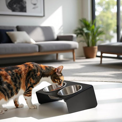 Elevated Pet Bowl, for Cats and Small Dogs