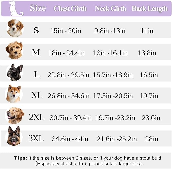 PETDSH Dog Coat Large, Windproof Dog Jacket with Warm Fleece Lining, Thickened Collar Dogs Winter Coat, Adjustable Reflective Pet Coats for Cold Weather (Purple, Large)