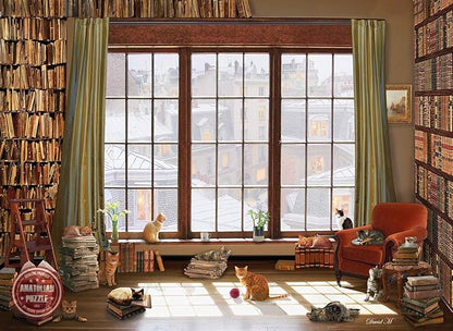 Anatolian Puzzle - Window Cats, 1000 Piece Jigsaw Puzzle, #1065, Multicolor (ANA1065)