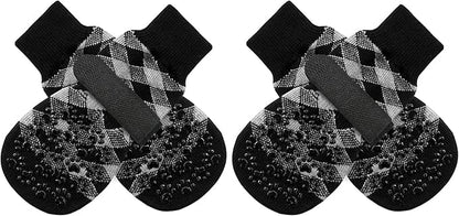 EXPAWLORER Anti Slip Dog Socks to Prevent Licking Paws, Dog Shoes for Hot Pavement, Dog Booties for Small Medium Large Senior Dogs, Traction Control Boots & Paw Protectors for Hardwood Floors