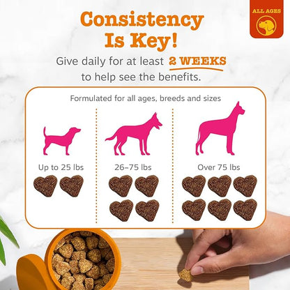 Zesty Paws Flea and Tick Prevention for Dogs Chewable - Prevention, Protection & Repellent - Dog Supplement to Kill & Control Fleas & Ticks - with Garlic, Thyme, Rosemary & Lemon Balm Extract - 90 Ct
