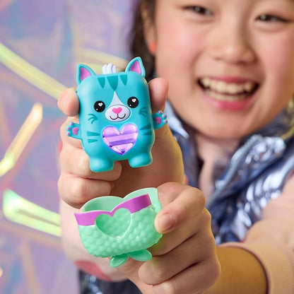 Pawtricia The Blue Kitty, Electronic Pet Cat, 70+ Responses, Interactive Fidget Toys for Girls & Boys Ages 5+