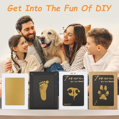 Inkless Paw Print Kit,Dog Paw Print Kit,Dog Nose Print Kit,Clean Touch Ink Pads and Imprint Cards,Pet Paw Print Impression Kit for Dogs Cats Footprint Keepsake
