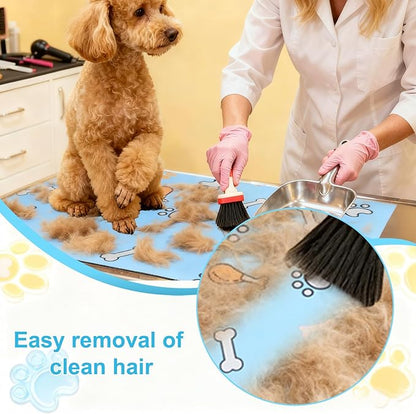Dog Grooming Table Mat Pad Non-Slip - 23.62 x 15.75 Inch, Pet Grooming Table Mat for Grooming Dogs at Home, Pet Salon Bath Mat for Pets Grooming Table, Fit for Dog & Cat Enthusiasts