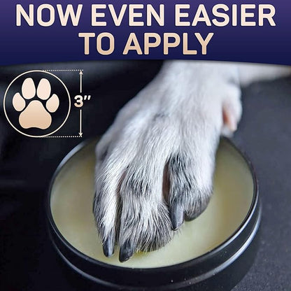Dog Paw Balm Natural Moisturizer for Dry Cracked Paws - Lick Safe Paw Cream Wax with Aloe Vitamin E - Winter Summer Protection Hot Pavement Snow Salt - Healing Nose Balm