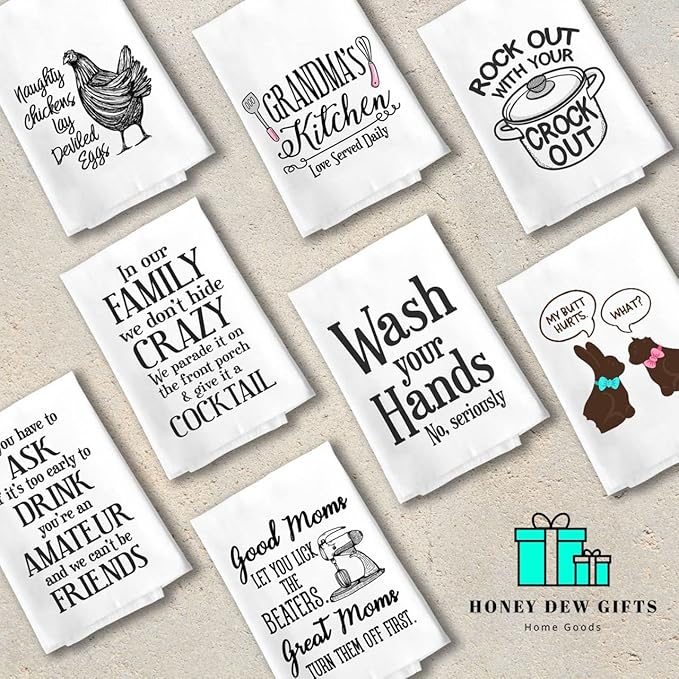 Honey Dew Gifts, Every Meal You Make Every Bite You Take I'll Be Watching You, 27 inch by 27 inch, Dog Quotes Kitchen Towel, Funny Pet Quotes Towel, Dog Tea Towels, 10465