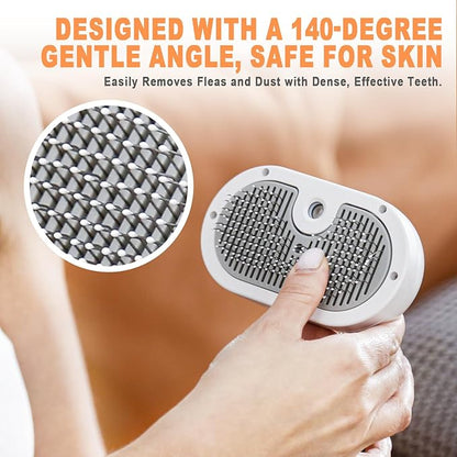 Cat Steam Brush for Cats & Dogs,3-in-1 Self Cleaning Pet Grooming Brush with One-Click Hair Release Button, Anti-Static Deshedding & Detangling Cat Hair Brush, Stainless Steel Bristles,Long/Short Hair