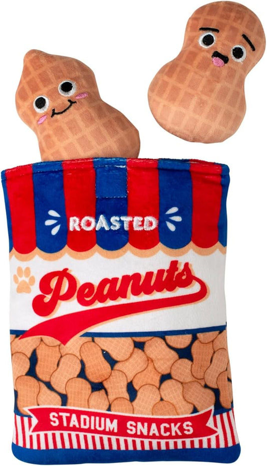 Fringe Studio Plush Dog Toy, Hide & Seek Burrow 3 Pieces Set, NUT-in BUT Fun, Pet Shop Collection (289243)