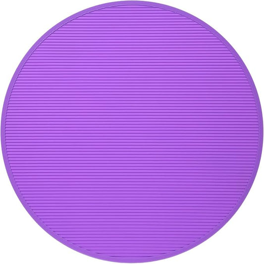 Pet Grooming Table Non-Slip Mat - Padded Mat for at-Home Grooming Dogs and Cats,Bathing Mat for Pets, Diameter: 22.4inch/57cm (Purple, Diameter: 22.4inch/57cm)