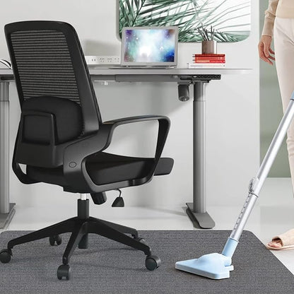 Sycoodeal Office Chair Mat for Hardwood Floor,Office Computer Gaming Chair Mat for Tile Floor,Large Floor Protector Rug,Anti-Slip,Easy to Clean,Grey(48"x36")