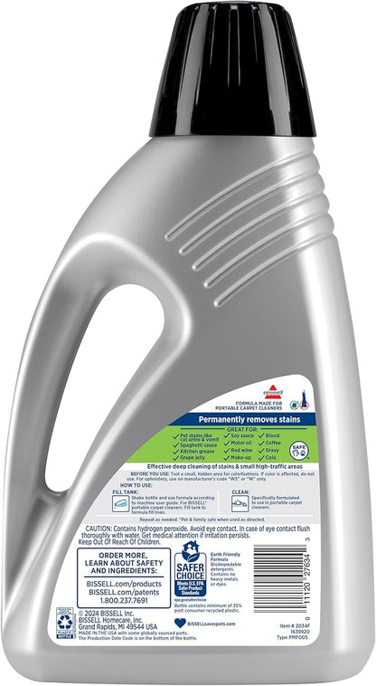 BISSELL® Little Green™ PET-PRO-OXY Formula for Portable Carpet Cleaners, 60 oz, 2034F