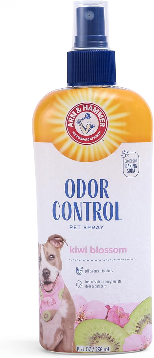 Arm & Hammer for Pets Super Deodorizing Dog Spray with Baking Soda for Odor Control, Freshens Coat Between Baths, pH Balanced Formula for Dogs, 8 Fl Oz - 2 Pack