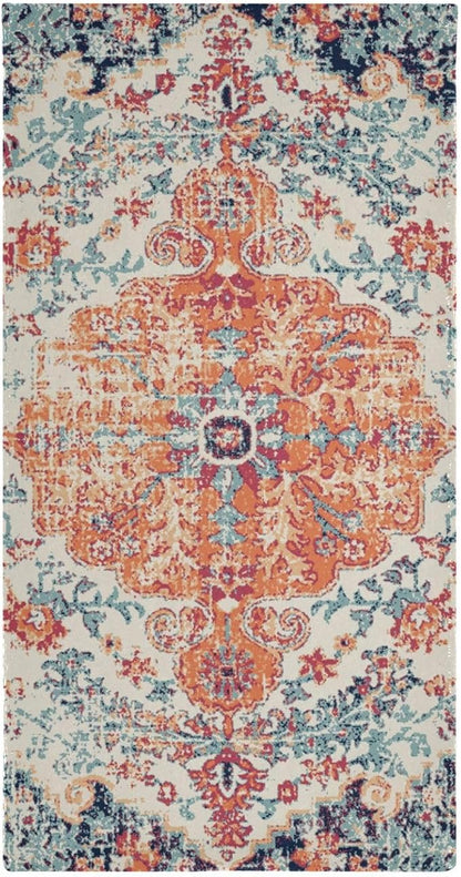 2 Pack Vintage Boho Hand Towels for Bathroom,Soft Absorbent Rustic Orange Southwest Ethnic Bohemian Bath Hand Towels for Kitchen,Decorative Guest Bathroom Towels for Face,Shower,Gym 14"x28"