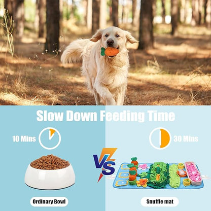 Snuffle Mat for Dogs Large Breed - 32'' X 20'' Washable Durable Sniff Mat for Slow Feeding Training, Enrichment Puzzle Toy for Mental Stimulation & Stress Relief